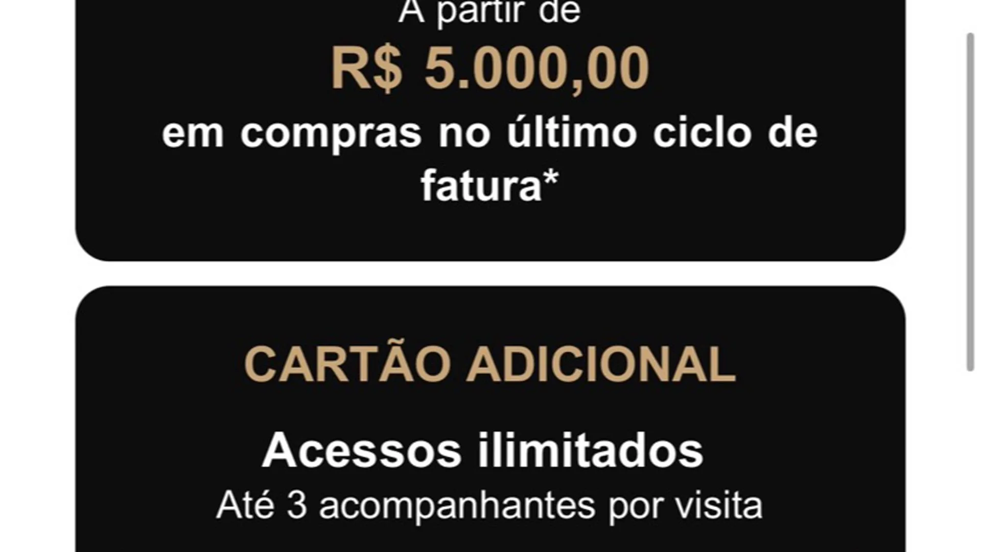 Regras de gasto mínimo do cartão BRB DUX para acesso à sala VIP