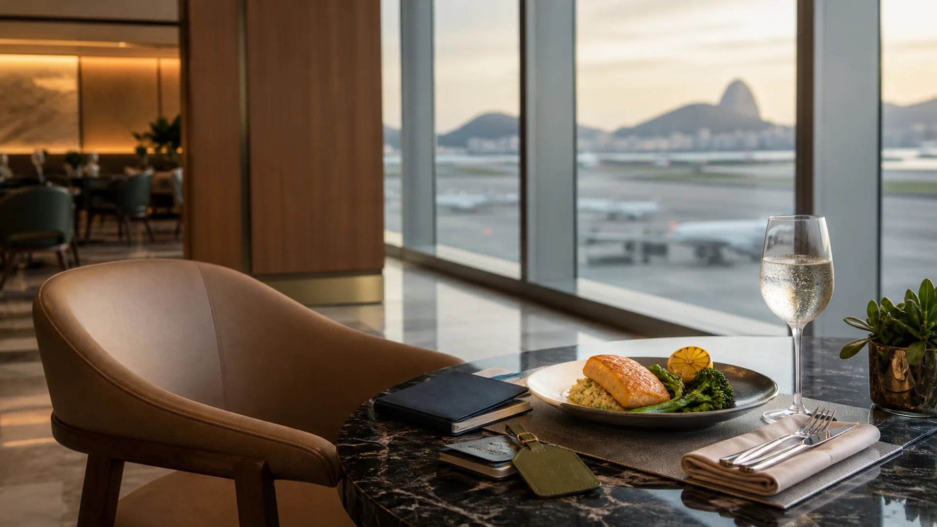 Itaú Personnalité Nível 6 associado a experiência em sala VIP de aeroporto