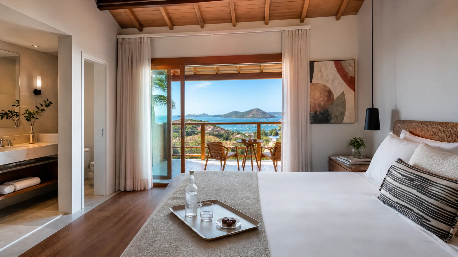 Quarto Classic moderno do Hotel Vila D’Este em Búzios