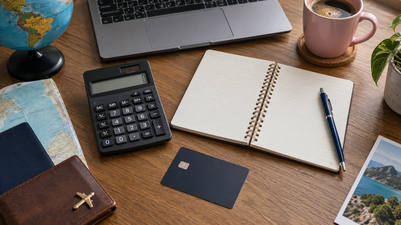 Calculadora e caderno para comparar o custo dos pontos Livelo e Azul