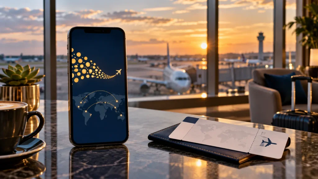 Transferência de pontos para milhas aéreas em contexto de viagem
