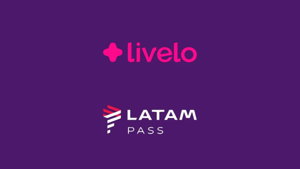 Logos oficiais Livelo e LATAM Pass para campanha de transferência de pontos